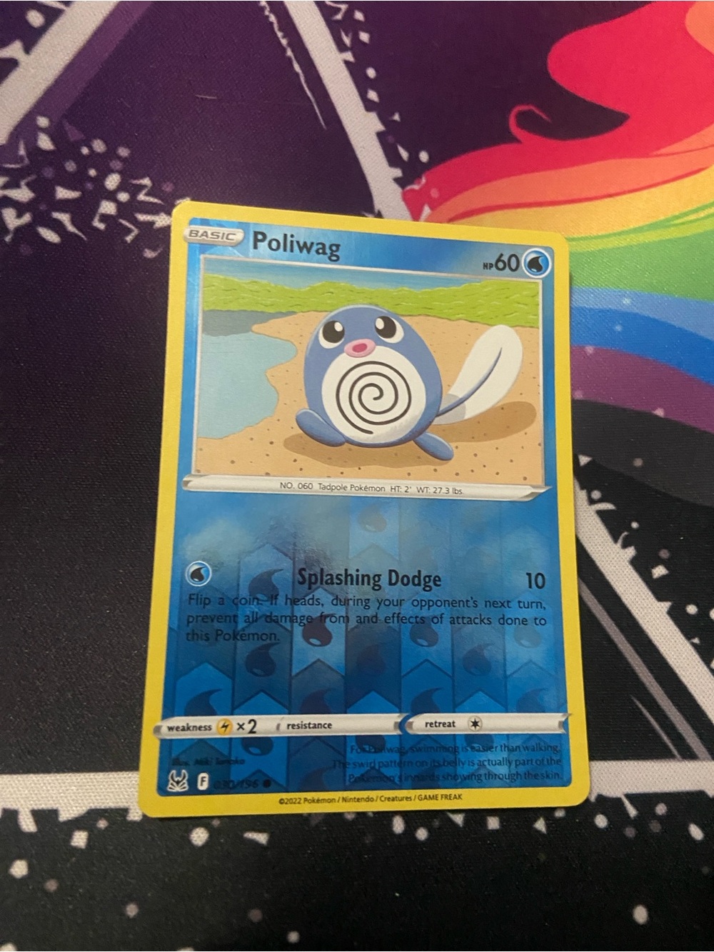 Poliwag (Card Number 030/196) Rev holo Lost Origin